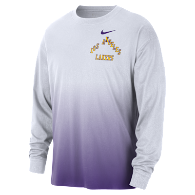 LAKERS ゲームシャツ NIKE Los Angeles Lakers Courtside City Edition Men's Nike NBA Long